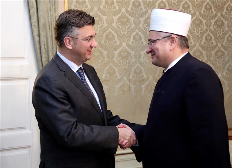 PM receives head of Islamic community in Croatia