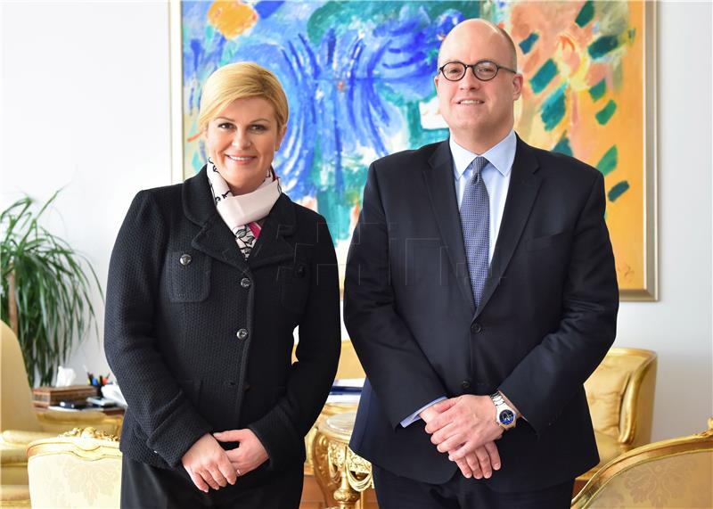 Croatian president receives head of OSCE Mission in Bosnia