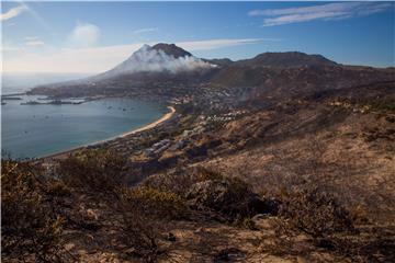 SOUTH AFRICA CAPE TOWN FIRE AFTERMATH