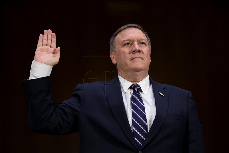 USA POLITICS SENATE CONFIRMATION HEARINGS POMPEO