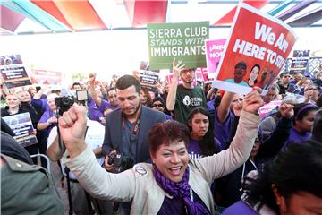 USA CALIFORNIA IMMIGRANT RIGHTS AND ANT-TRUMP PROTEST