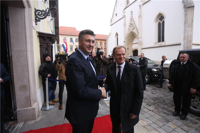 Premijer Plenković razgovarao s predsjednikom Europskog vijeća Donaldom Tuskom