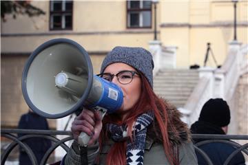 Prosvjed studenata Hrvatskih studija