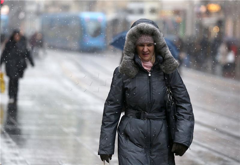 Snijeg u Zagrebu