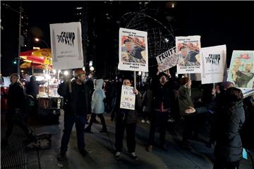 USA NEW YORK PROTEST INAUGURATION EVE