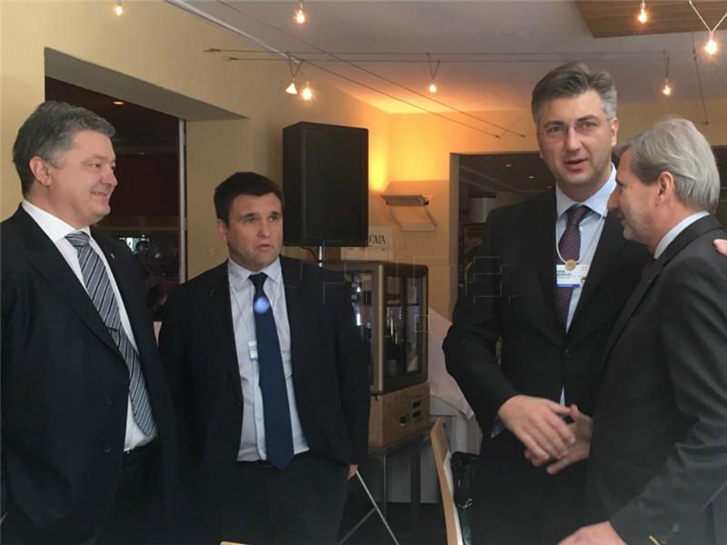 Premijer Plenković  u Davosu sudjelovao na panelu "Go East: Strenghtening Europe's Neighbours"