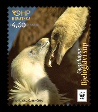 Croatian griffon motif on HP commemorative stamps