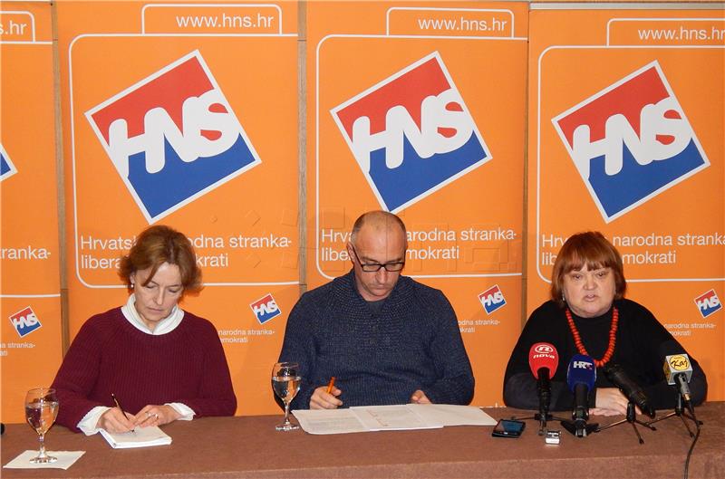 Tiskovna konferencija HNS-a