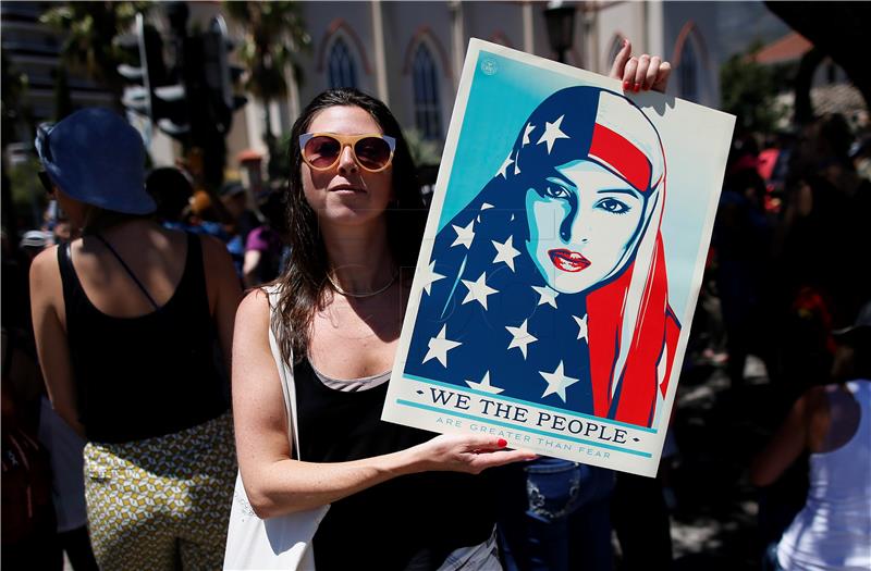 SOUTH AFRICA ANTI TRUMP WOMENS MARCH