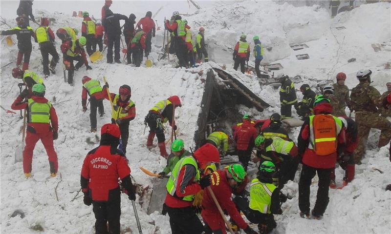 ITALY EARTHQUAKE AVALANCHE