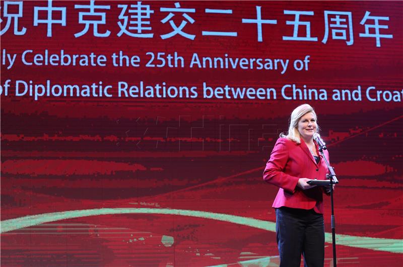 Grabar-Kitarovic: Croatia and China have friendly relations