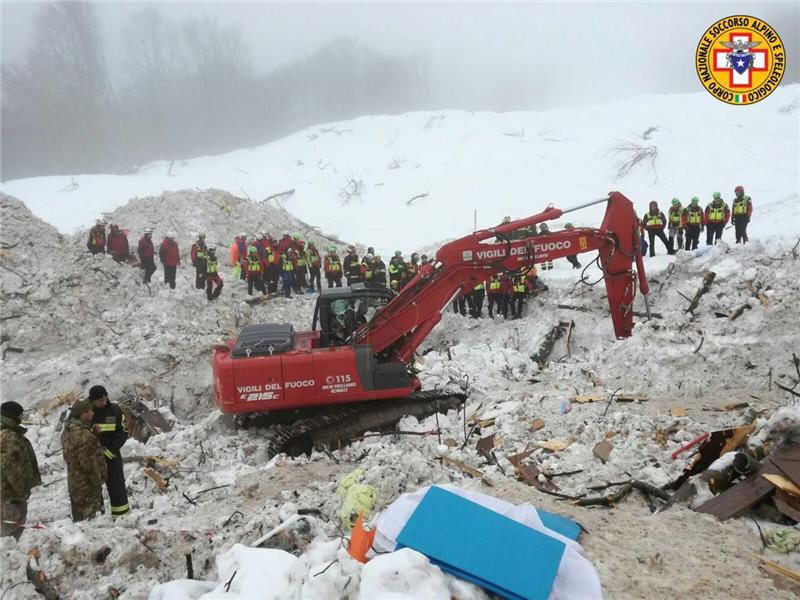 ITALY EARTHQUAKE AVALANCHE AFTERMATH