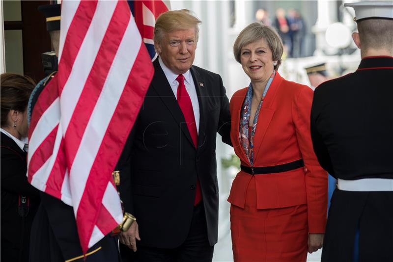 USA BRITAIN TRUMP MAY