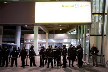 USA PROTEST AT JFK AIRPORT