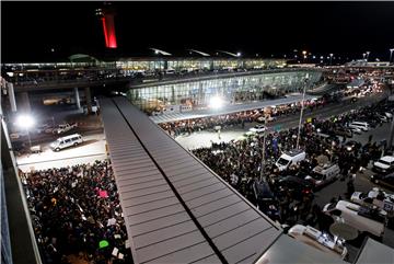 USA PROTEST MIGRATION JFK AIRPORT