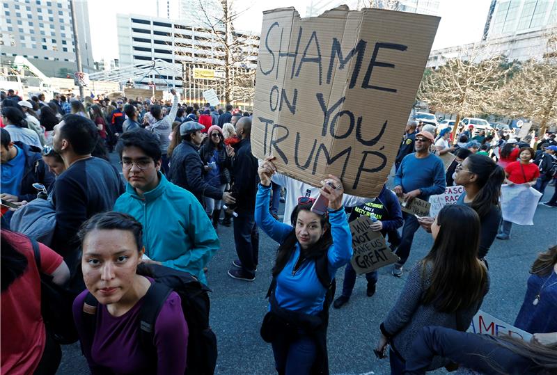 USA PROTEST MIGRATION HOUSTON