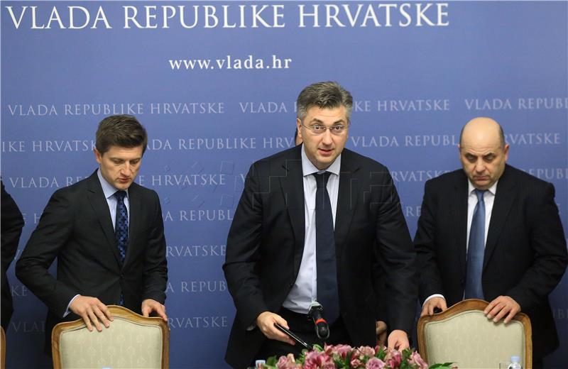 Banski dvori: Premijer Plenković na sastanku s predstavnicima Francuske udruge poslodavaca (MEDEF)