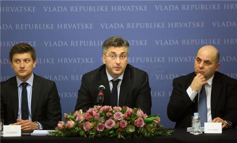 Banski dvori: Premijer Plenković na sastanku s predstavnicima Francuske udruge poslodavaca (MEDEF)