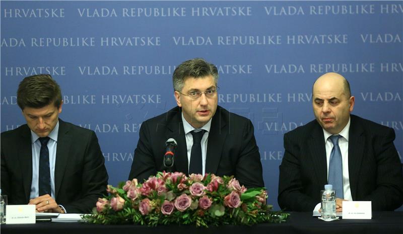 Banski dvori: Premijer Plenković na sastanku s predstavnicima Francuske udruge poslodavaca (MEDEF)