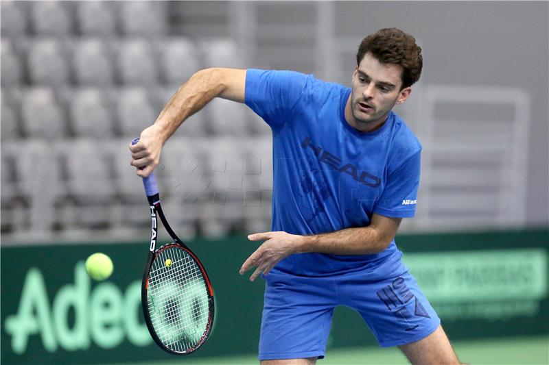 Osijek: trening hrvatske Davis Cup reprezentacije