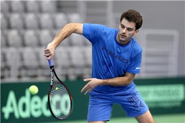 Osijek: trening hrvatske Davis Cup reprezentacije