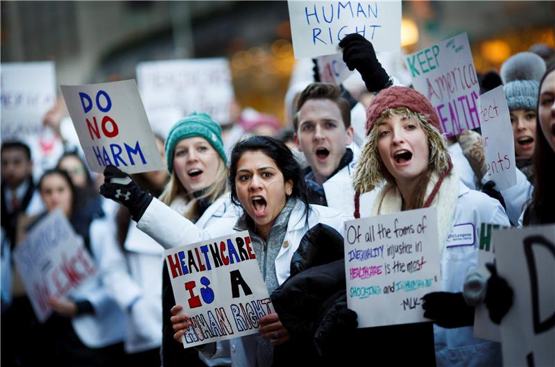 USA NEW YORK PROTEST AGAINST REPEAL OF ACA