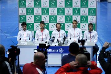 Konferencije za medije hrvatske i španjolske Davis Cup reprezentacije