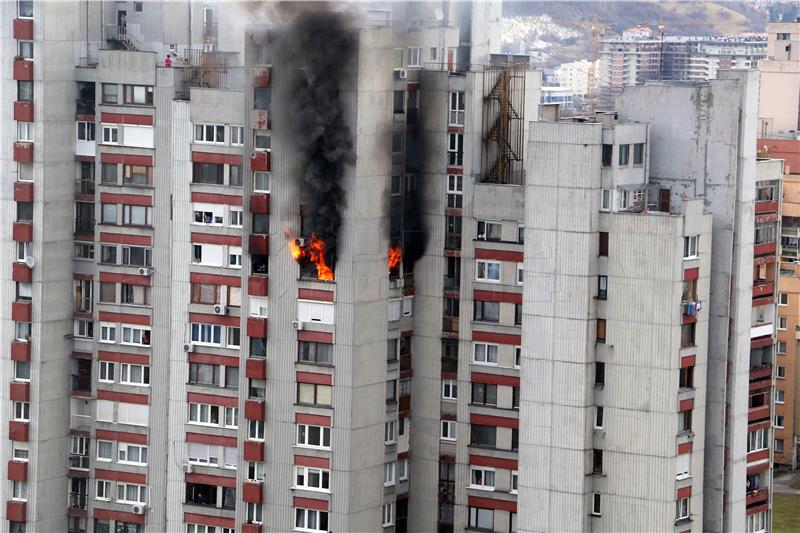 Sarajevo: dvoje poginulih u požaru nakon eksplozije plinske boce