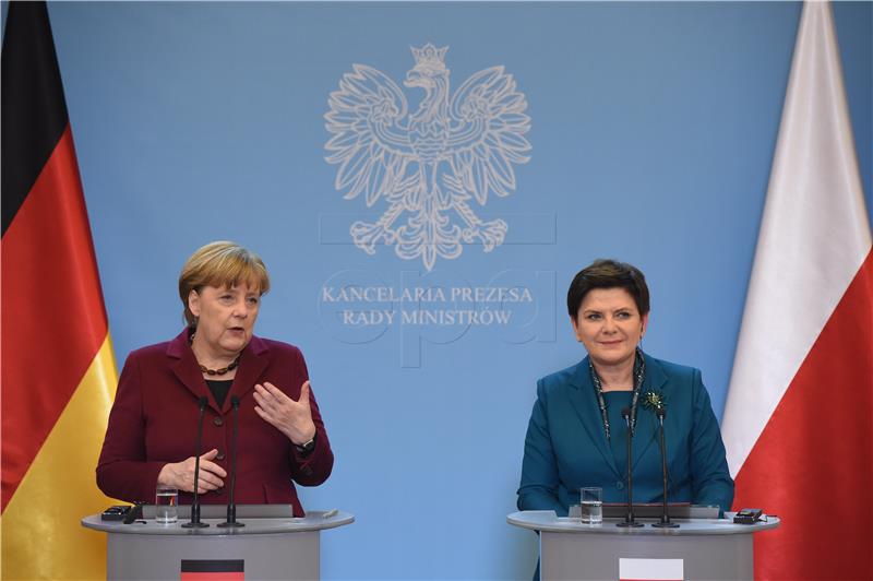 POLAND GERMANY MERKEL DIPLOMACY