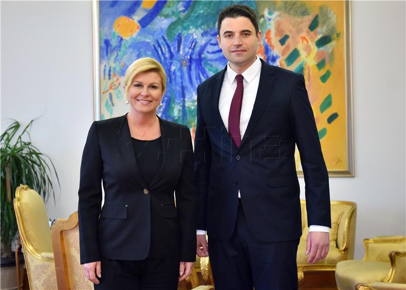 Croatian president receives Opposition leader