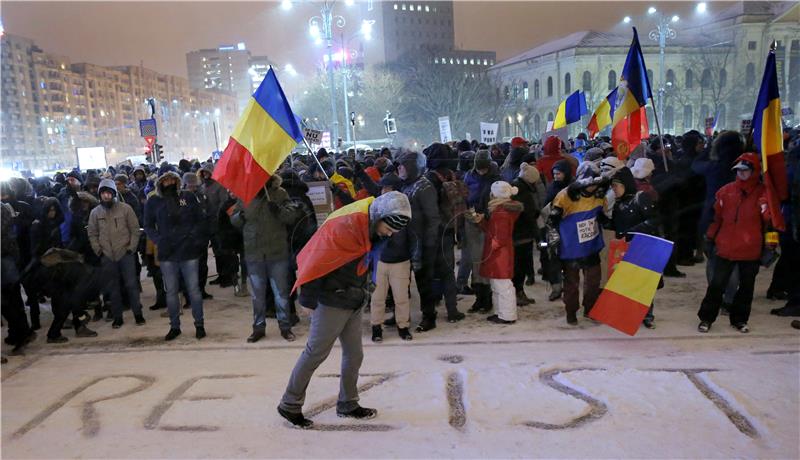 ROMANIA GOVERNMENT JUSTICE PROTEST