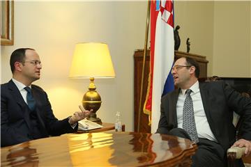 Croatian Foreign Minister Stier meets Albanian Foreign Minister Bushati