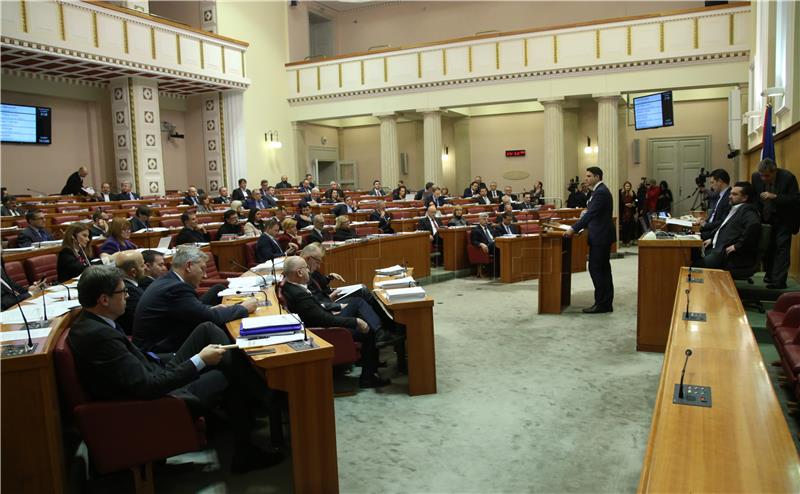 Rasprava o povjerenju ministru Barišiću u Saboru