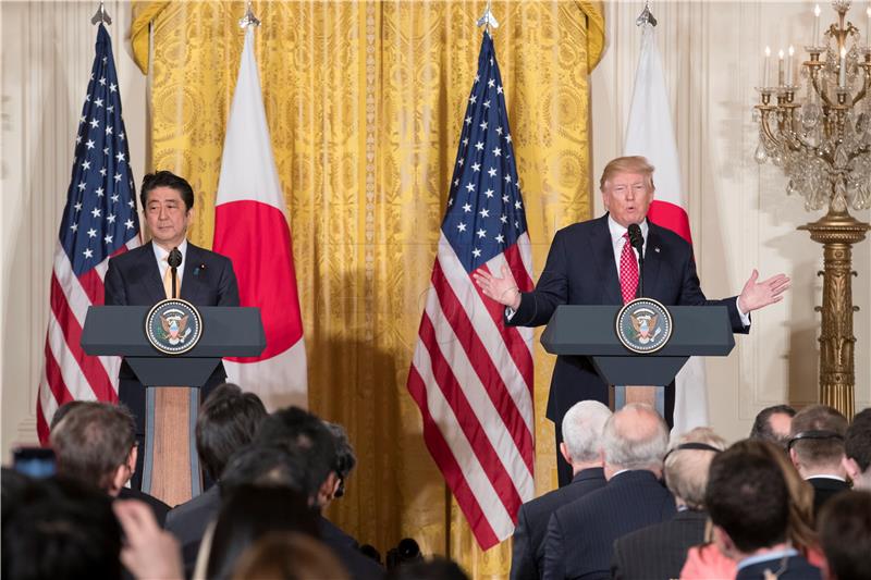 USA TRUMP ABE PRESS CONFERENCE