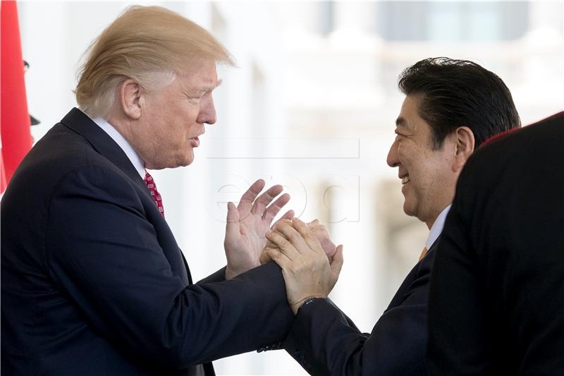 USA TRUMP ABE PRESS CONFERENCE