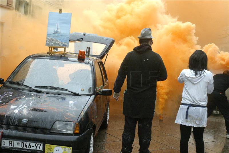 Maškarani auto reli Pariz-Bakar