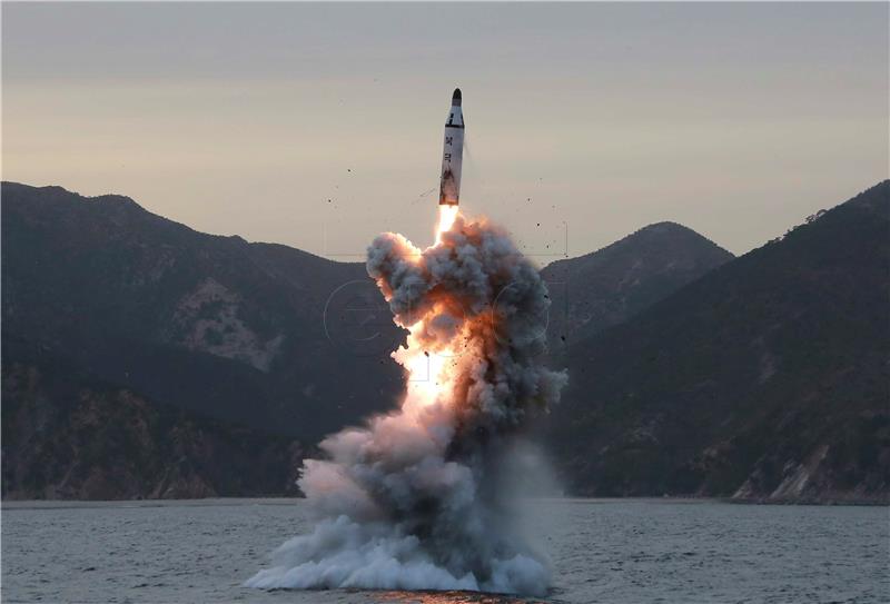 (FILE) NORTH KOREA DEFENSE BALLISTIC MISSILE TEST