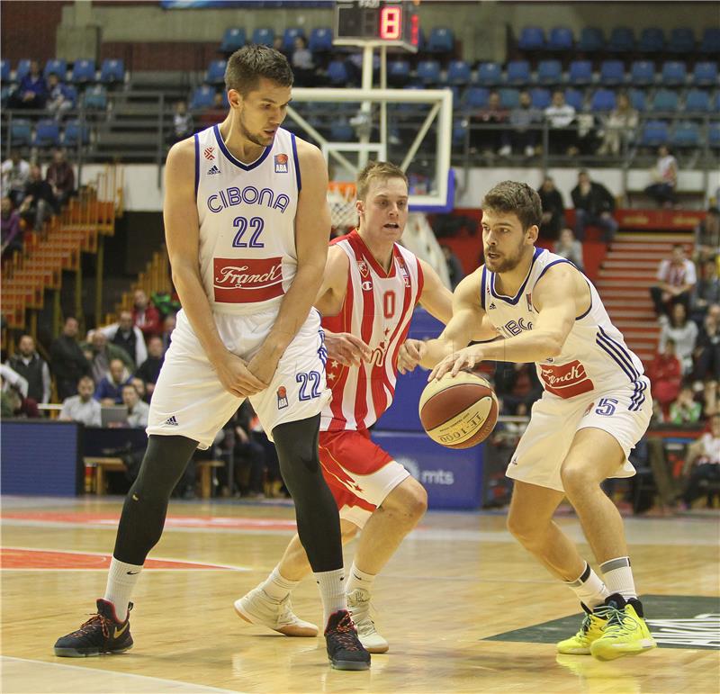 ABA liga: Crvena zvezda - Cibona 69-56 