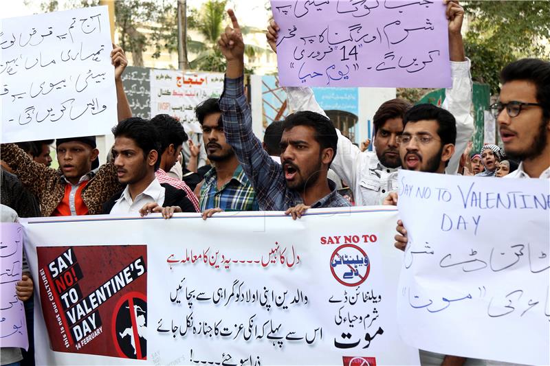 PAKISTAN PROTEST VALENTINES DAY