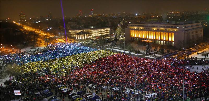 ROMANIA GOVERNMENT JUSTICE PROTEST