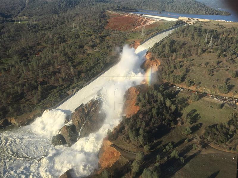 USA CALIFORNIA DAMAGED OROVILLE DAM