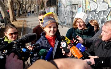 Konferencija za novinare Sandre Švaljek na temu suzbijanja vandalskog grafitiranja