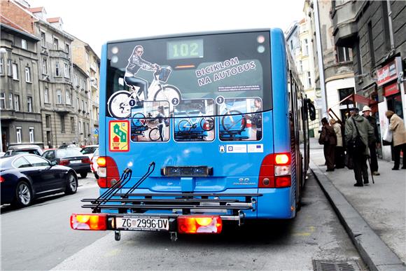 Zagreb: Bicikli odsad mogu u autobus od ožujka do studenoga