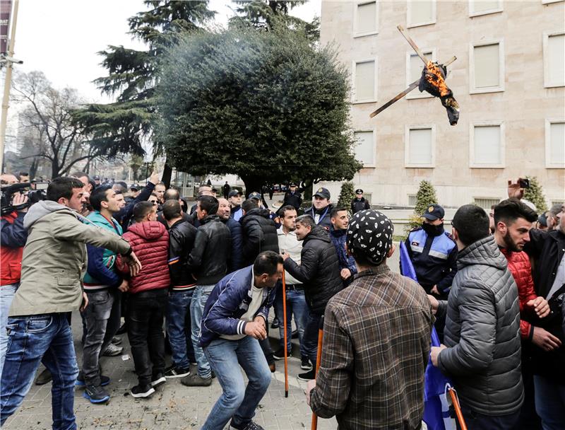 ALBANIA PROTEST