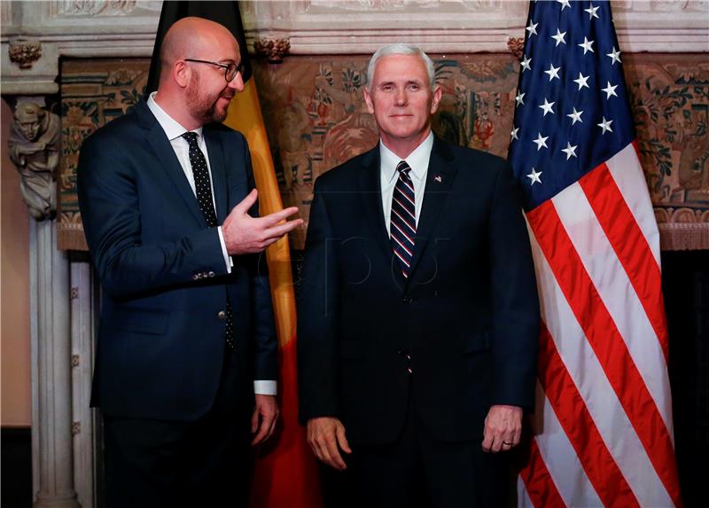 BELGIUM USA PENCE DIPLOMACY