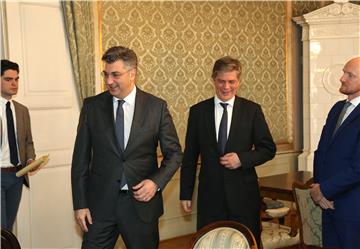 Premijer Plenković sastao se sa šefom Delegacije Europske unije u BiH Larsom-Gunnarom Wigemarkom