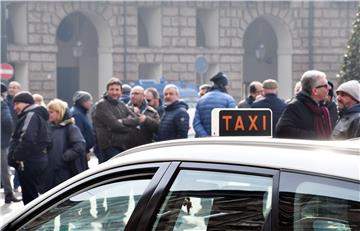 ITALY TAXI DRIVER STRIKE