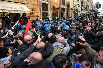 ITALY TAXI DRIVERS PROTEST