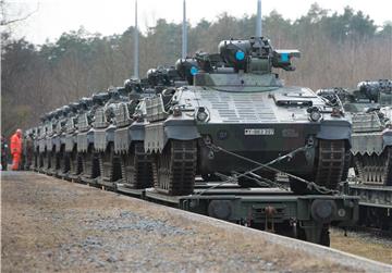 GERMANY NATO TANK TRANSPORT TO LITHUANIA