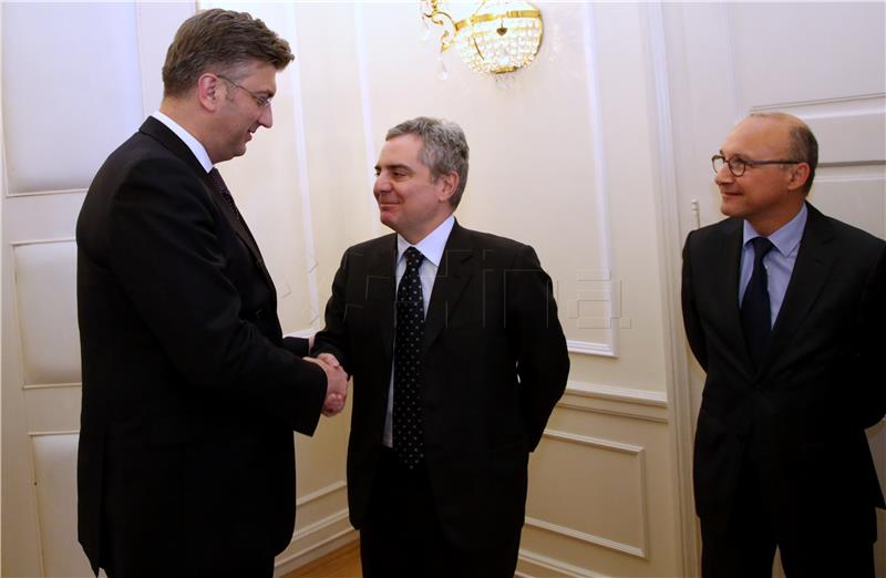 Croatian PM receives EIB Vice-President